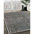 thumbnail image 2 of Ahgly Company Indoor Square Mid-Century Modern Gray Oriental Area Rugs, 5' Square, 2 of 6
