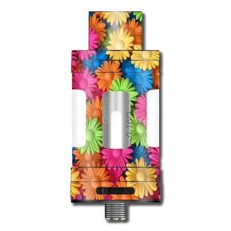 Skins Decals For Aspire Cleito 120 Vape Mod / Colorful Wax Daisies (Best Battery For Vaping Wax)