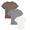 style 10, variant on Women’s 3 Pack Cotton T-Shirts Crew Neck Basic Summer Casual Shirts Holiday Tops