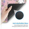 thumbnail image 6 of Pink Easter Mouse Pad 31.5x11.8 XL Cute Rabbit Bunny Floral Anime Kawaii Design Extended Mousepad Large Keyboard Mouse Mat Desk Pad with Non-Slip Rubber Base Stitched Edges for Home Office Game, 6 of 6