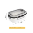 thumbnail image 1 of 5PCS Portable Solid Colour Thickened Student Lunch Box Compartment Lunch Box Microwave Lunch Box Heat-resistant Lunch Box White 5PCS, 1 of 6