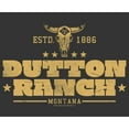 thumbnail image 2 of Men's Yellowstone Small Cow Skull Dutton Ranch Logo ESTD 1886  Graphic T-Shirt, 2 of 5