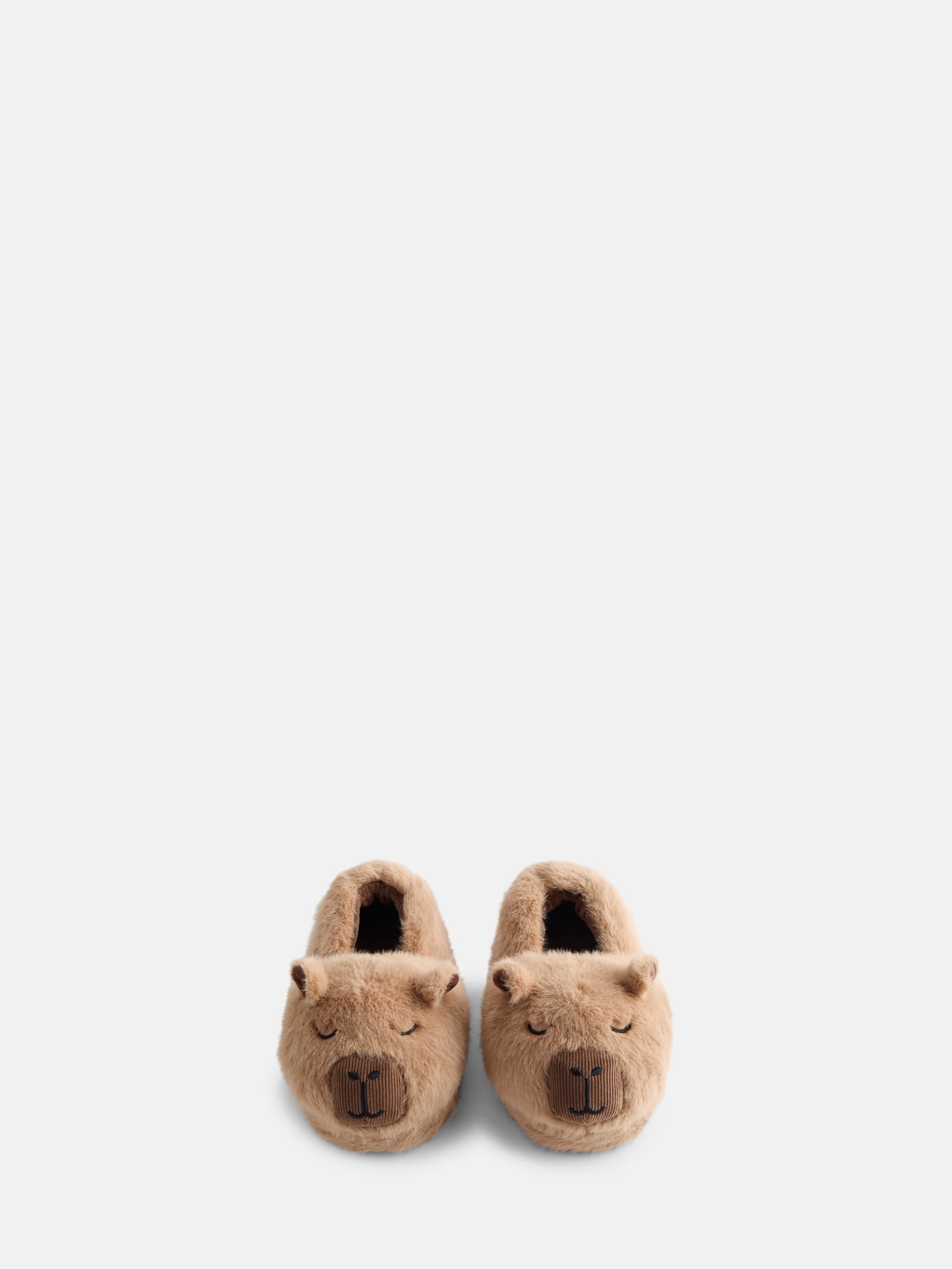 Wonder Nation Toddler Boys Plush Capybara Slippers