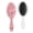 White-687, variant on Pineapple Hair Brush, Tropical Summer Fruit Pattern Detangling Paddle Brush, Yellow Golden Print, Fresh Pineapple Lover Design