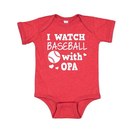

Inktastic I Watch Baseball with My Opa Gift Baby Boy or Baby Girl Bodysuit