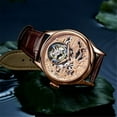 thumbnail image 5 of AESOP Skeleton Tourbillon Hand-Wind Mechanical Wristwatch Men Sapphire Luminous Dog Butterfly Magpie Dial Clock Leather Auspicious Good Luck Happiness Watch, 5 of 7