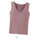 thumbnail image 2 of Minnieouse Ropa interior térmica para mujer, chaleco, Otoño Invierno, hogar, escuela, exterior, capa básica, cuerpo delgado, Tops cálidos, ropa interior Camisetas sin mangas Violeta Minnieouse AP013513-07, 2 of 6