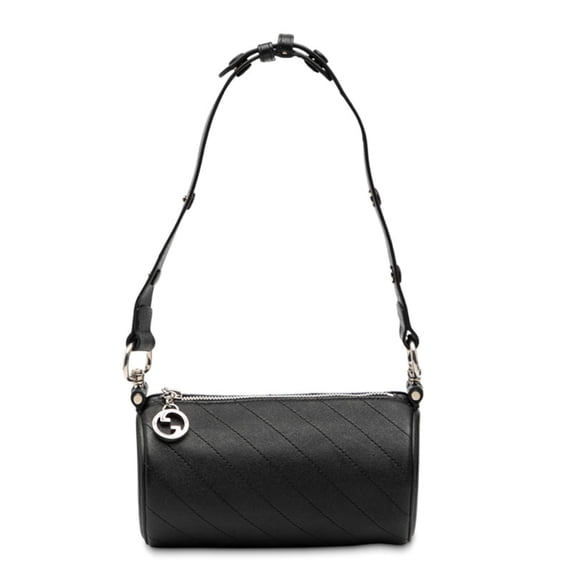 Pre-Owned Gucci Blondie Shoulder Bag 760169 Black Leather Women's GUCCI (Good)