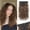Light Brown, variant on Curly Clip In Hair Extensions,4PCS 20 inch Thick Curly Hair Extensions Lace Weft Clip Ins Invisible Synthetic Hairpieces for Women,Black