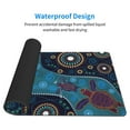 thumbnail image 4 of Bingfone Bohemian Turtle Large Gaming Mouse Pad,Extended Desk Mousepad With Stitched Edges,Non-Slip Base,Water Resist Keyboard Pad For Gamer, Office & Home, 29.5 X 16 In, 4 of 9