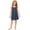 A-Navy103, variant on JAJAHO Girls Sleeveless Nightgown Spaghetti Strap Pajamas Dress For Kids Sleepwear, 5-14 Years