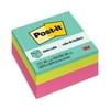 Post-it Original Cubes, 3" x 3", Aqua Wave Collection, 400 Sheets Per Cube