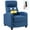 Blue, variant on YRLLENSDAN Recliner Chair for Living Room Winback Single Sofa Massage Recliner Sofa Reading Chair Home Theater Seating Modern Reclining Chair Easy Lounge with Fabric Padded Seat Backrest, Grey