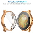 thumbnail image 2 of 2pcs Compatible with Galaxy Watch Active2 Case 40mm, 2 Packs Soft TPU Bumper Full Around Screen Protector Cover for Samsung Galaxy Watch Active 2 40mm-Transparent + rose gold, 2 of 9