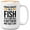 proud parent of a fish White, variant on Fish Lover Mug White 15oz - proud parent of a fish - Fisherman Fish Hook Spooling Fishing Outsdoorman Lover