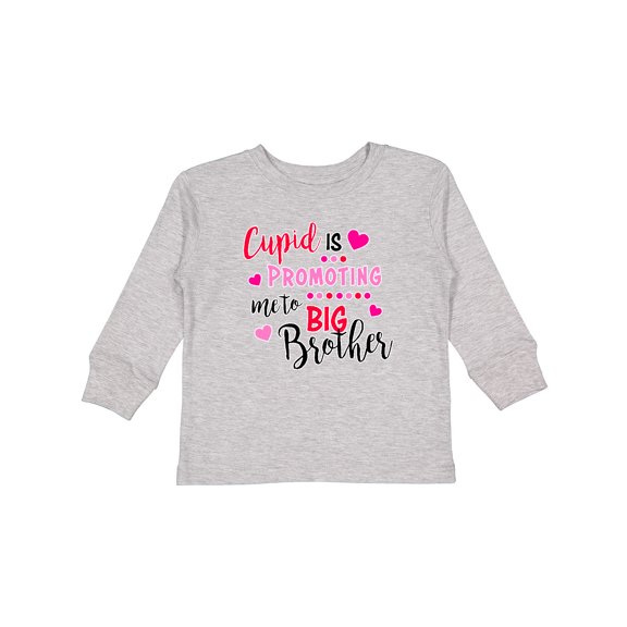 Inktastic Cupid is Promoting Me to Big Brother Boys Long Sleeve Toddler T-Shirt