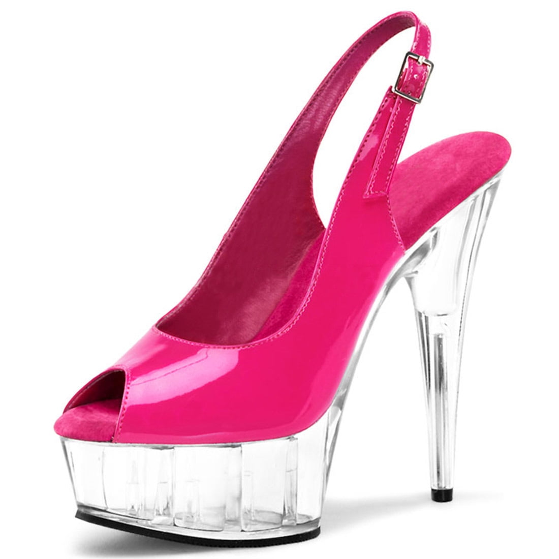 hot pink slingback heels