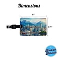 thumbnail image 3 of Vancouver, Canada Travel City Country Stamp Faux Leather Travel Luggage Tag, 3 of 7