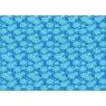 thumbnail image 1 of Ahgly Company Indoor Rectangle Patterned Bright Turquoise Blue Area Rugs, 3' x 5', 1 of 6