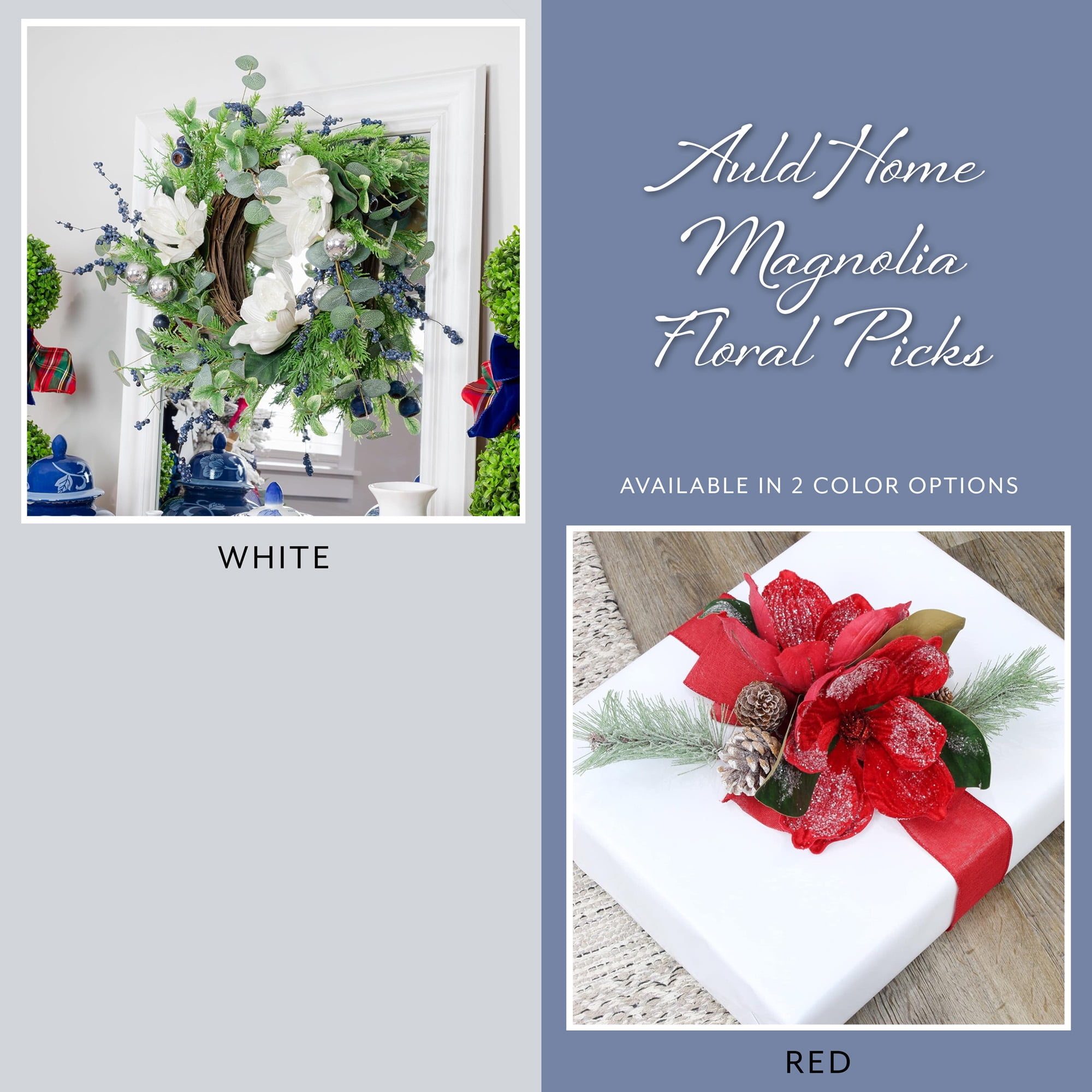 Magnolia Leaf & Red Berry Pick - Boutique 23