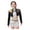 White, variant on G'irl's Popular Singer Costume Stage Outfit Sparkly Jacket Crop Top and Skirt Set for K'i'd's Halloween Cosplay, 160 (12-13 Years)