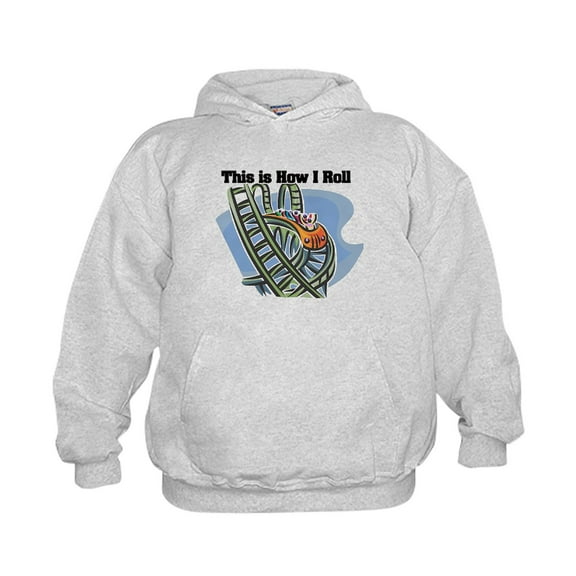 CafePress - How I Roll (Roller Coaster) - Kids Hooded Sweatshirt, Classic Hoodie