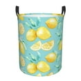 thumbnail image 6 of Lsque Yellow Lemon pattern Laundry Hamper Basket, Tall Woven Rope Hamper Basket for Clothes, Lightweight Storage Basket, Collapsible Waterproof-Medium, 6 of 8