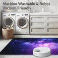 thumbnail image 5 of ODIKA 6'x9' Machine Washable Non-Slip Area Rug, Vibrant Celestial Swirl Artwork High Traffic Rug, Purple, 19008, 5 of 5