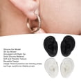 thumbnail image 4 of 2 Pair Silicone Ear Model, Left and Right Soft Flexible Model prosthetic Ear Piercing Practice, Silicone Body Parts for Earring Jewelry Display, Acupuncture Teaching Tool, 4 of 7