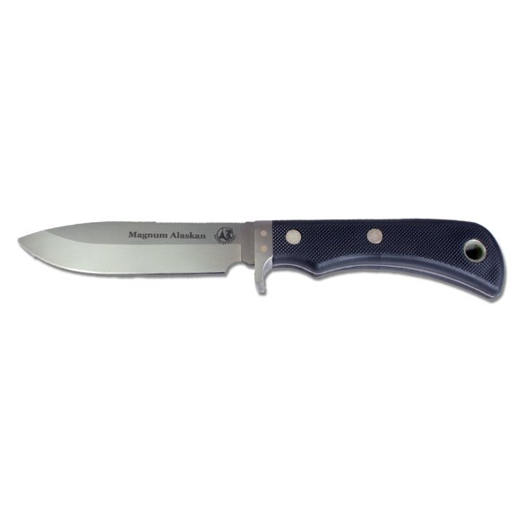 Knives of Alaska Magnum Alaskan Knife, Suregrip Handles, Black,