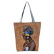 thumbnail image 1 of Minnieouse Cool Black Girl Bolso de lona - Estilo afro Exquisita artesanía Bolsos de gran capacidad para damas Bolsas de mensajero y de hombro hl2107, 1 of 6