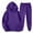 Dark Purple, variant on Kids 2 Piece Outfits Solid Raglan Hoodie Pullover and Elastic Jogger Pants, Boys Girls Plain Soft Casual Matching Tracksuit for Daily Play Loungewear(Dark Purple,13-14 Years)