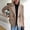 Brown, variant on Women's Lapel Knitted Patchwork Sleeve Casual Coat, Cardigan Sweaters for Women, Womens Tops, Fall Clothes