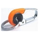 thumbnail image 2 of Mosquetón de hebilla de moda con colgante de llave de coche para accesorios de coche (naranja), 2 of 3