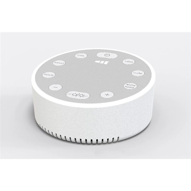 Sleep White Noise Sound Machines Adjustable Light Brightness Compact for Everyone Travel Gift Memory Function