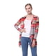 thumbnail image 4 of Cable casual Capa de punto Cardigan Estampado geométrico Drape Front Abanopi Rojo S, 4 of 7