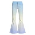 thumbnail image 4 of Glisme Teen Girls Trousers Gradient Zip Front With Pockets Autumn Loose Fit Girls Flare Leg Pants Size 13-14 Years, 4 of 4