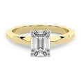 thumbnail image 2 of IGI Certified 5 Carat Emerald Shape Lab Grown Diamond Engagement Ring | 14K Yellow Gold | Magnolia Texture Solitaire Diamond Ring | FG-VS1-VS2 Quality Friendly Diamonds, 2 of 6