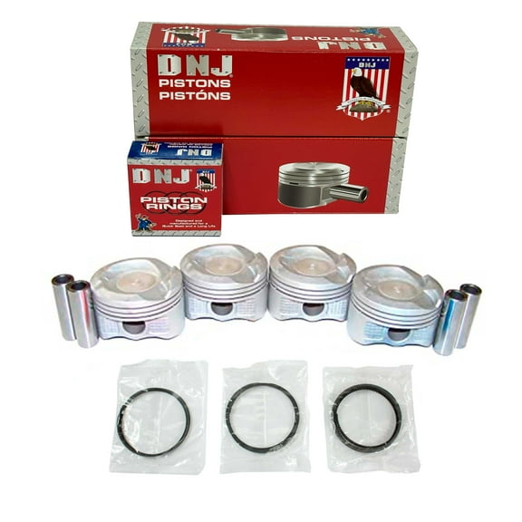 DNJ PRK949A Piston and Ring Kit Fits Cars & Trucks 01-17 Toyota Echo Prius Yaris 1.5L L4 DOHC 16V