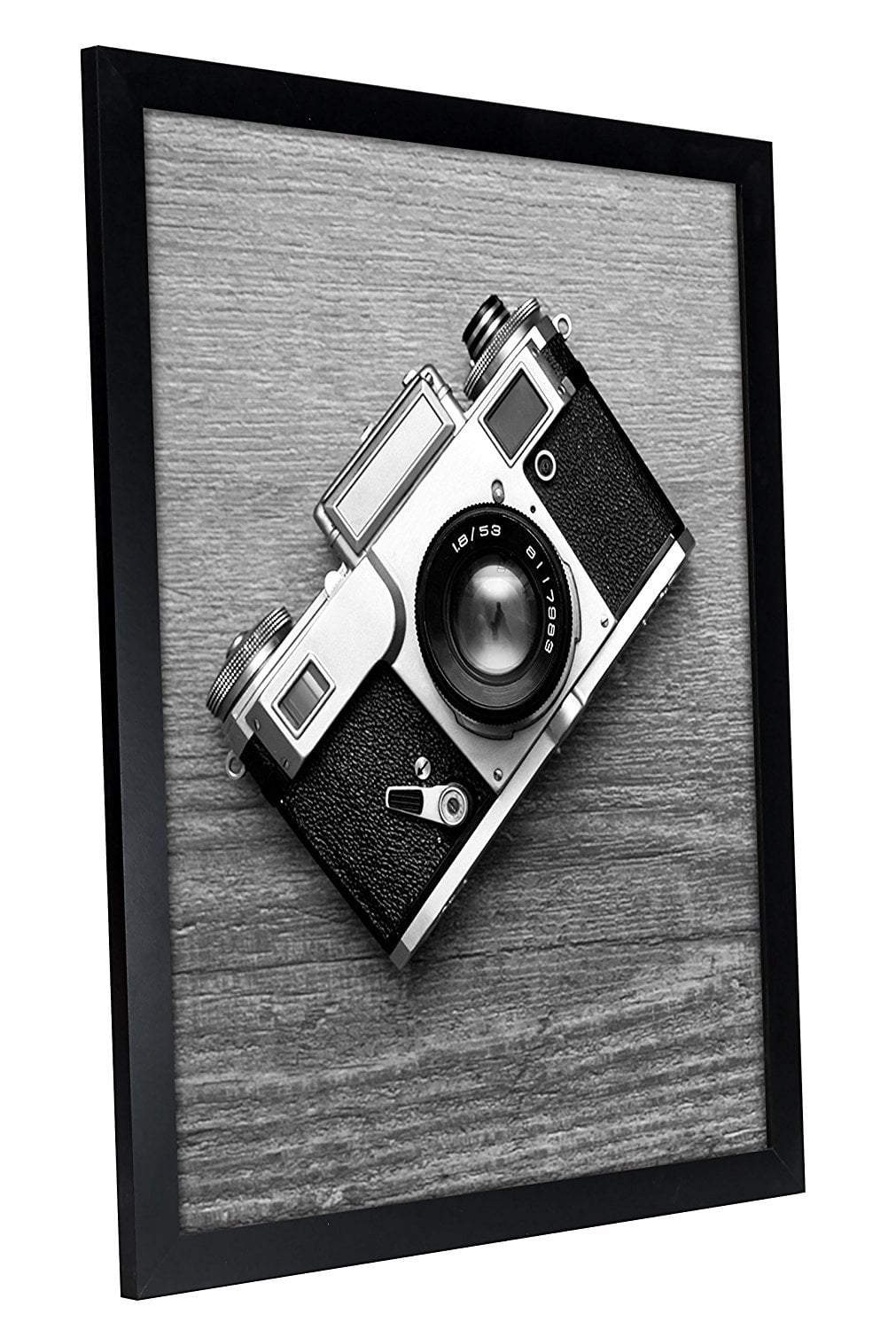 Americanflat 12x18 Poster Frame with Plexiglass plexi front designed vertically horizontally mounting ideal - Black