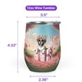 thumbnail image 5 of My Dog Is My Valentine Cute Boxer in Gift Box 12oz Stainless Steel Wine Tumbler Insulated Cup with Lid Boxers Dog Lover Gifts Idea - 3006, 5 of 5