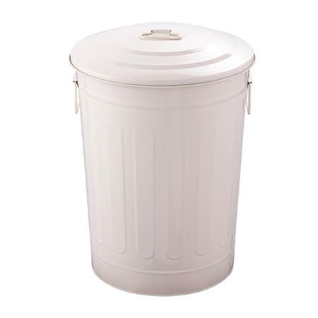 Fiocias Metal Trash Can Compost Bin Waste Management Solution Versatile with Lid Garbage Fiocias Metal Trash Can Compost Bin Waste Management Solution Versatile with Lid Garbage