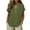 Green, variant on Hurxie Womens Puff Short Sleeve Sweater Tops Ruffle Henley Neck Spring Summer Pullover Dressy Casual Knit Shirts Blue,2XL