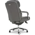 thumbnail image 5 of La-Z-Boy Sutherland Bonded Leather Office Chair w/Padded Arms in Moon Rock Gray, 5 of 15
