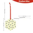 thumbnail image 3 of Zufioo Funny Chicken Print Large Acrylic Christmas Ornaments, Suitable for Christmas Tree Christmas Holiday Party Pendant Decorations-Hexagon, 3 of 7
