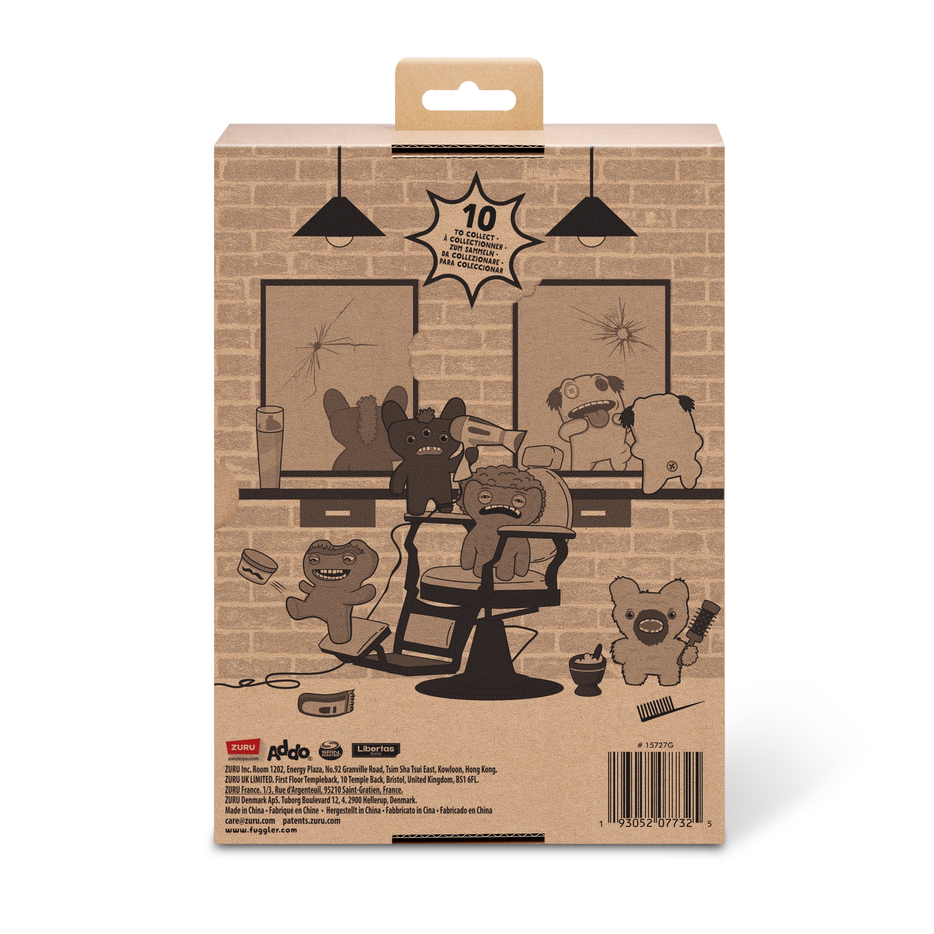 Fuggler Hairy Fuggs 9-inch Series 1 (Screech - Beard - Blonde) by ZURU, Funny Ugly Monster Plush Toy