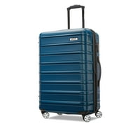 anoup Samsonite Omni PC Hardside Expandable Luggage with Spinner Wheels, Checked-Medium 24-Inch, Caribbean Blue