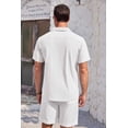 thumbnail image 5 of COOFANDY Mens Casual Cotton Linen Shirt Short Sleeve Button Up Shirts Summer Beach Top, 5 of 5