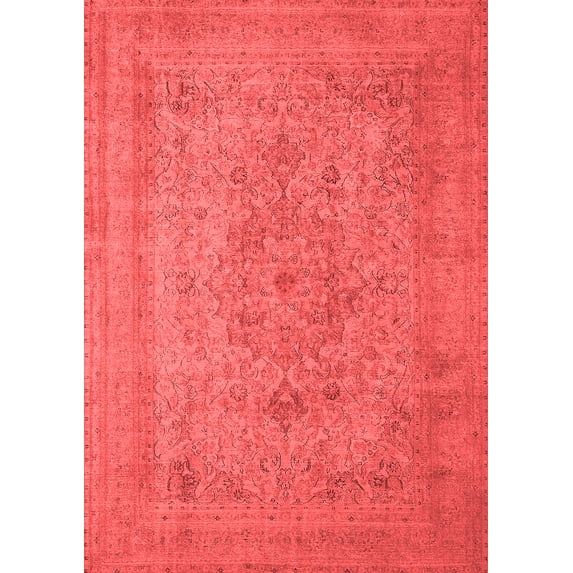Ahgly Company Indoor Rectangle Oriental Red Industrial Area Rugs, 2' x 3'