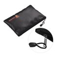 thumbnail image 4 of CUITING Fireproof Document Bag Silicone Coated Fiberglass Money Bag Pouch Holder Water Fire Resistant with Zipper Closure Storage for File Jewelry Valuables  Small Size, 4 of 6